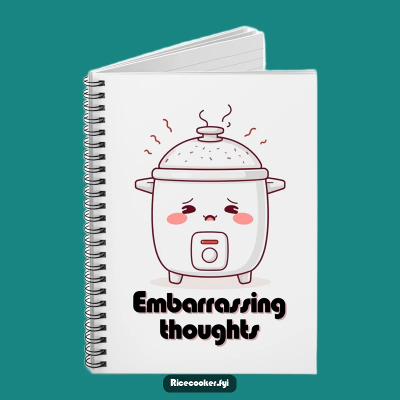 Funny Blushing Rice Cooker Notebook: Jot Down Your Thoughts!