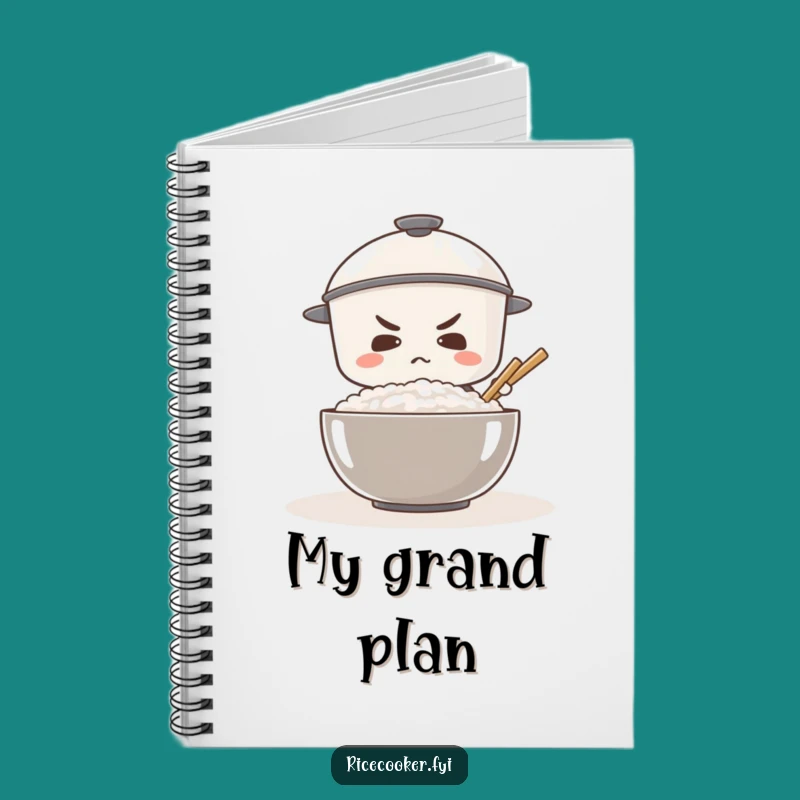 Funny Determined Rice Cooker Notebook: Plan Your Big Moves