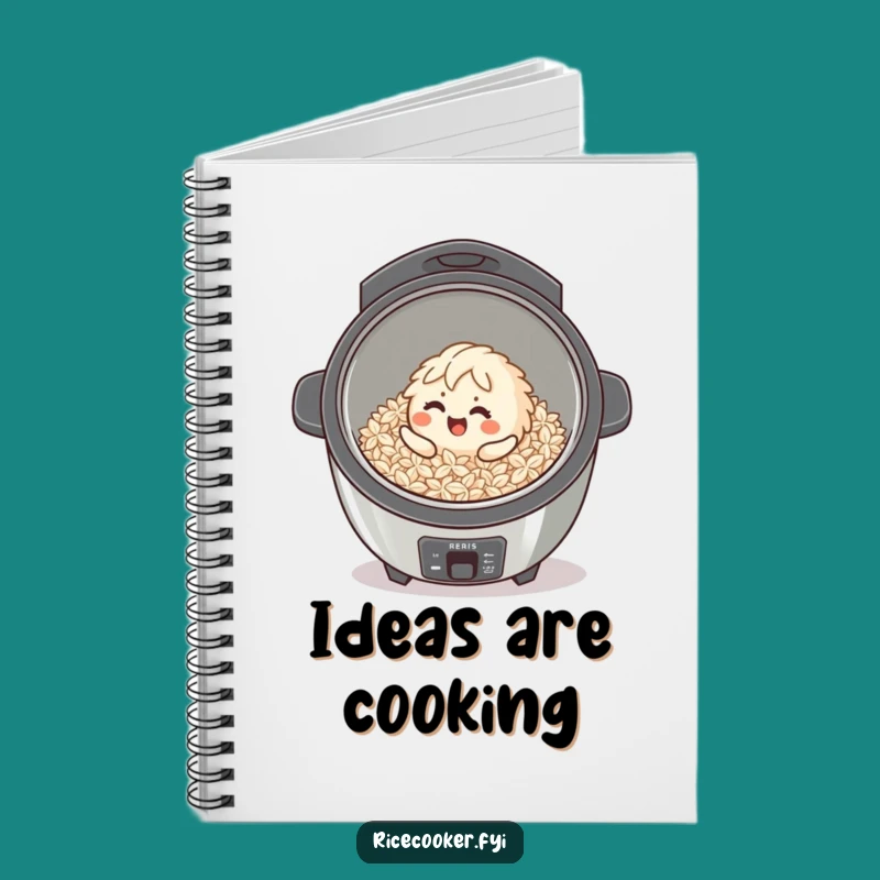 Funny Giggling Rice Grain Notebook: Jot Down Joyful Thoughts Cooker Gift