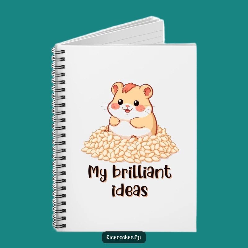 Funny Hamster Rice Notebook: Jot Down Ideas with Joy - A Practical Funny Gift