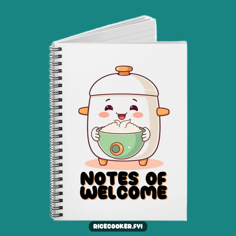 Funny Happy Rice Cooker Notebook: Jot Down Welcomes!