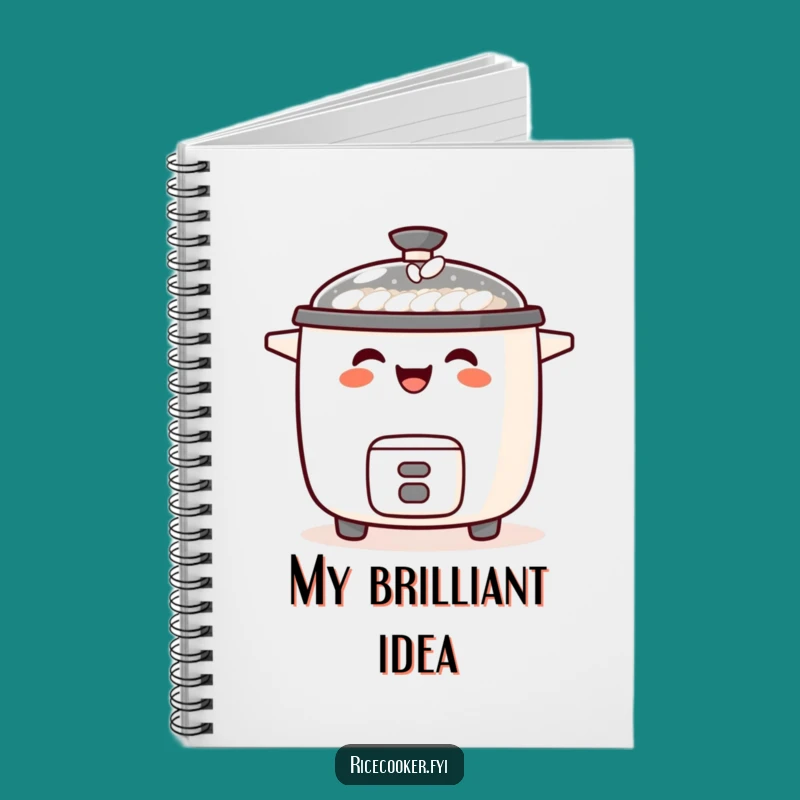 Funny Laughing Rice Cooker Notebook: Jot Down Your Happy Thoughts