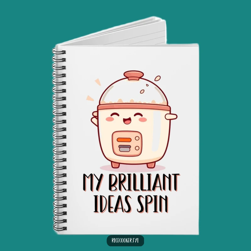 Funny Rice Cooker Notebook - Jot Down Ideas with Delightful Flair