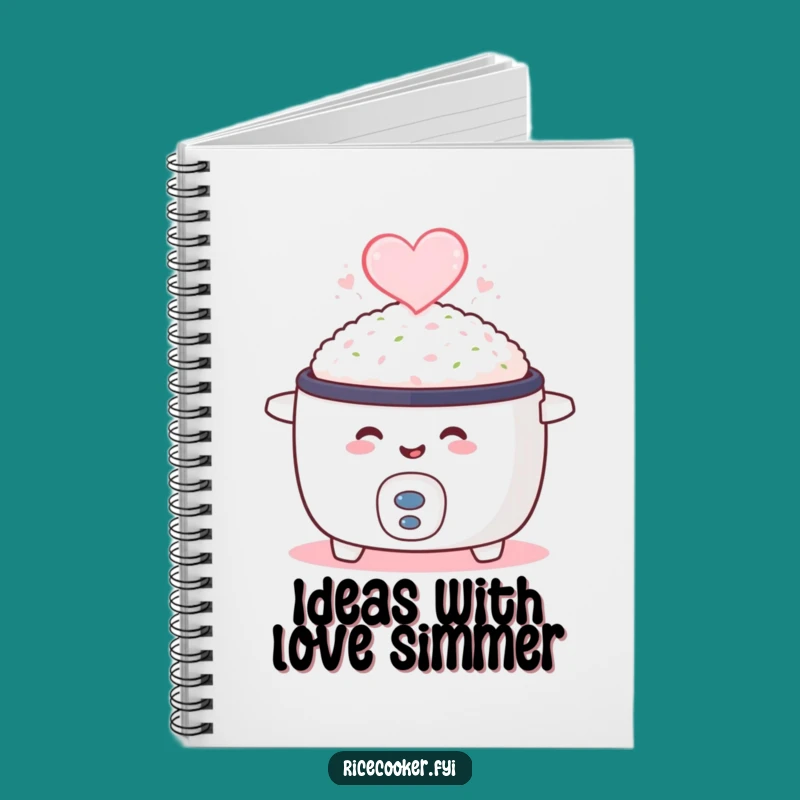 Funny Smiling Rice Cooker Notebook: Jot Down Your Heartfelt Recipes