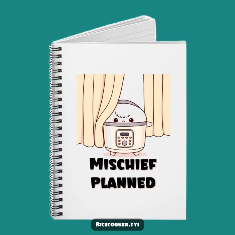 Funny Mischievous Rice Cooker Notebook: Jot Down Your Secrets with Wit Gift