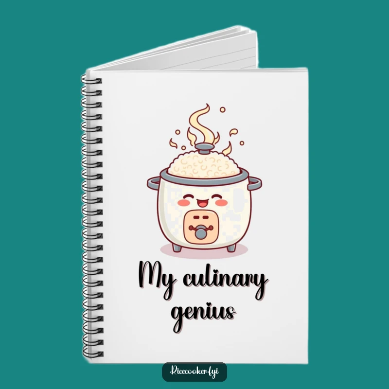 Funny Rice Cooker Pop Open Notebook: Record Your Recipes with Smiles Gift