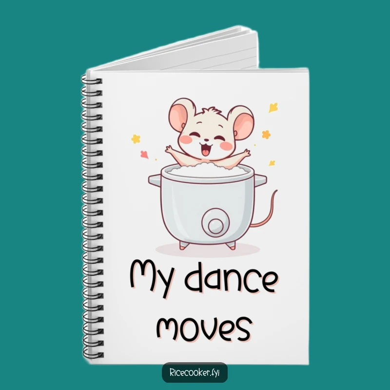 Funny Mouse Rice Cooker Notebook: Capture Your Culinary Beats!