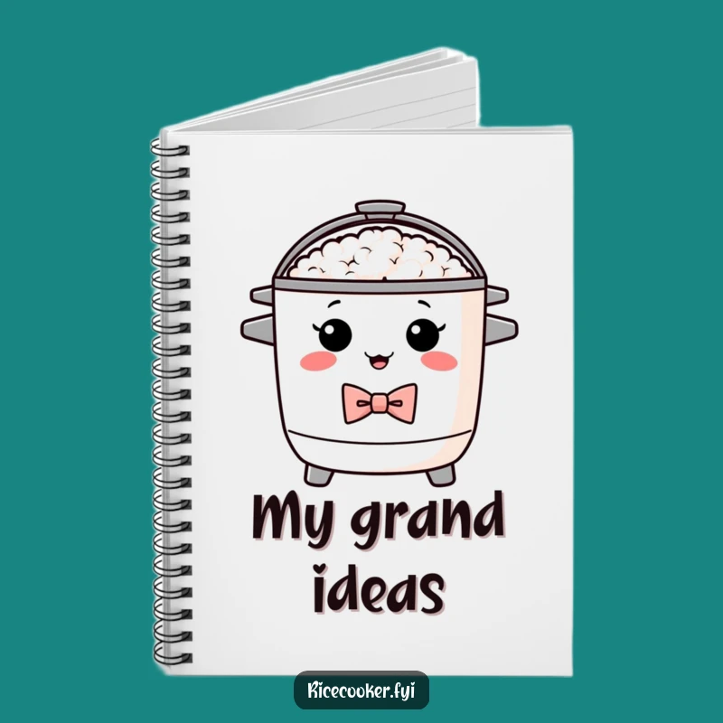 Funny Dapper Rice Cooker Notebook: Jot Down Sophisticated Ideas as a Gift