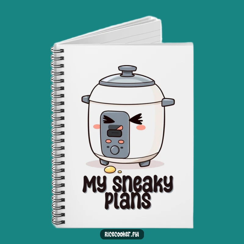 Funny Winking Rice Cooker Notebook: Jot Down Mischievous Ideas as a Gift