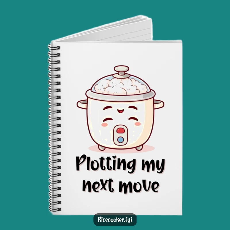 Funny Winking Rice Cooker Notebook, Mischievous Journal, Perfect Funny Gift