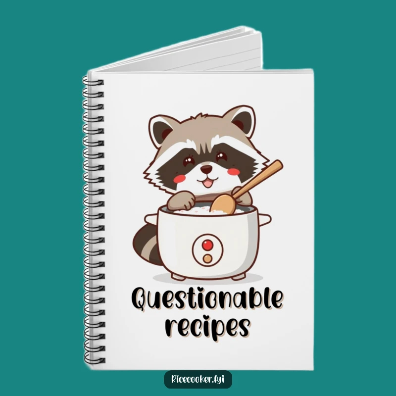 Funny Raccoon Rice Cooker Notebook: Jot Down Your Plans - A Practical Funny Gift