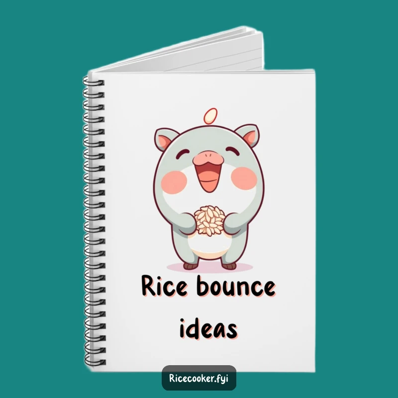 Funny Rice Hopper Notebook - Journal with Playful Character, Perfect Funny Gift!