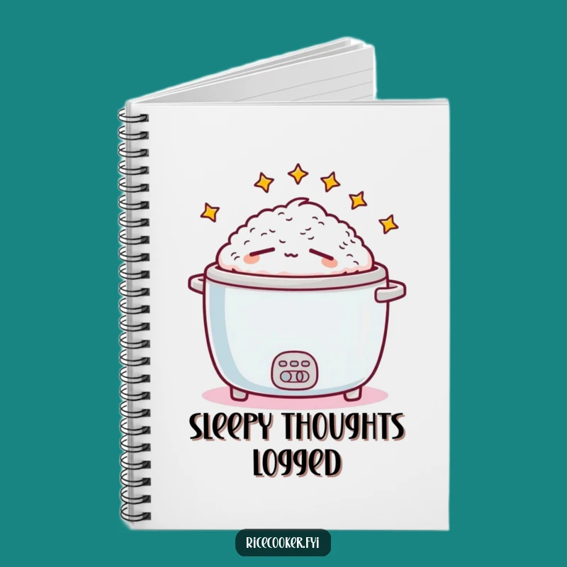 Funny Sleepy Rice Cooker Notebook: Jot Down Ideas with Hilarious Snooze Vibes