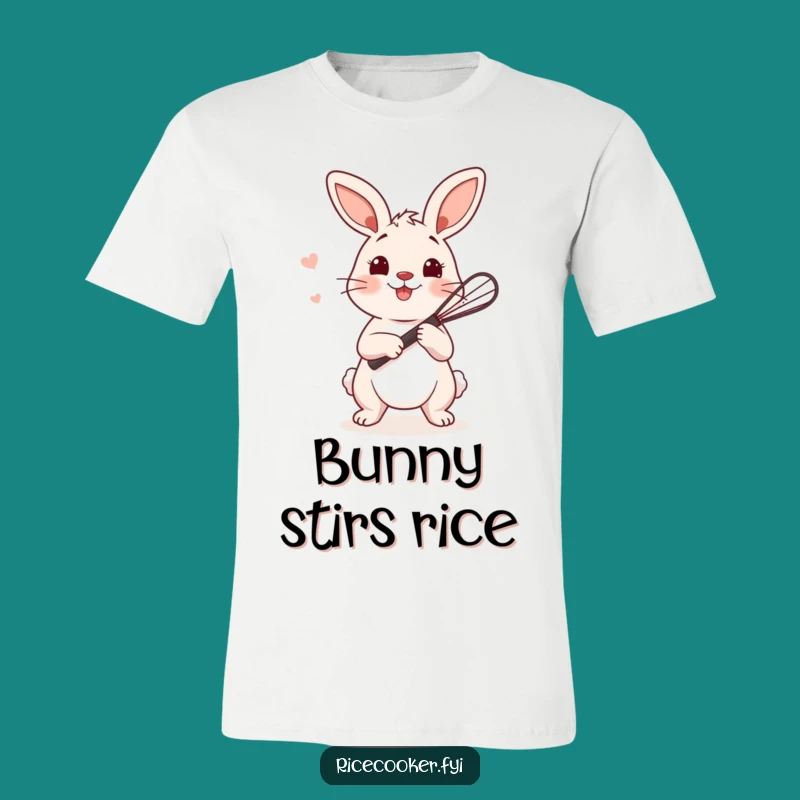 Funny Bunny Whisk T-Shirt: Bake with Bunny-Inspired Joy