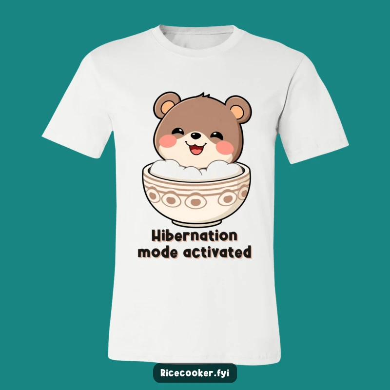 Funny Bear Bowl Escape T-Shirt: Wearable Humor and Warmth