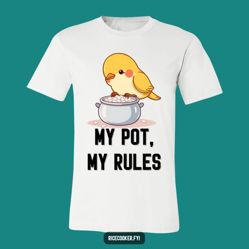 Funny Bird Chef T-Shirt: Master of Rice, Great Funny Gift