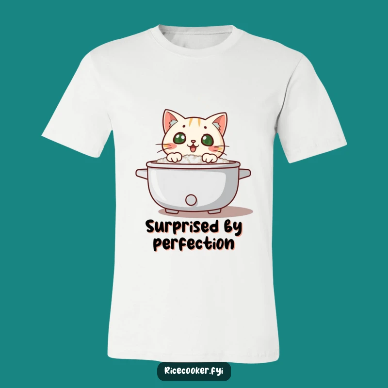 Funny Cat Rice Cooker T-Shirt - Hilarious Steam Surprise Tee for Pet Lovers