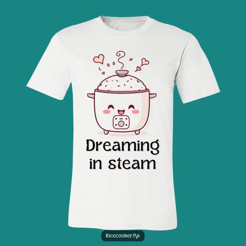 Funny Whimsical Steam T-Shirt - Dreamy Cooker Designs for Foodies