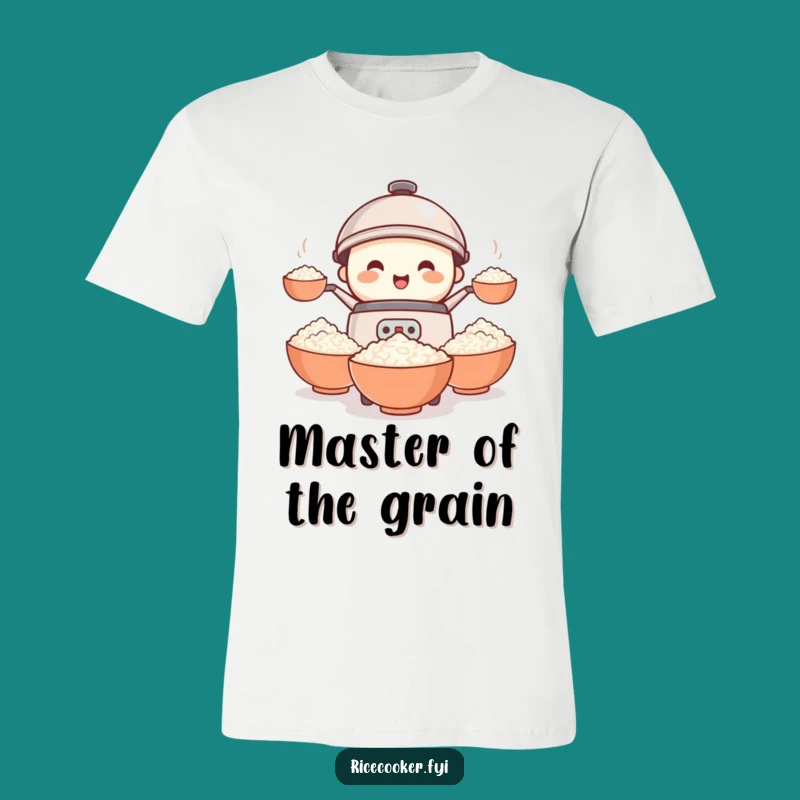 Funny Rice Cooker Juggling T-Shirt - Hilarious Kitchen Chaos Tee for Foodies
