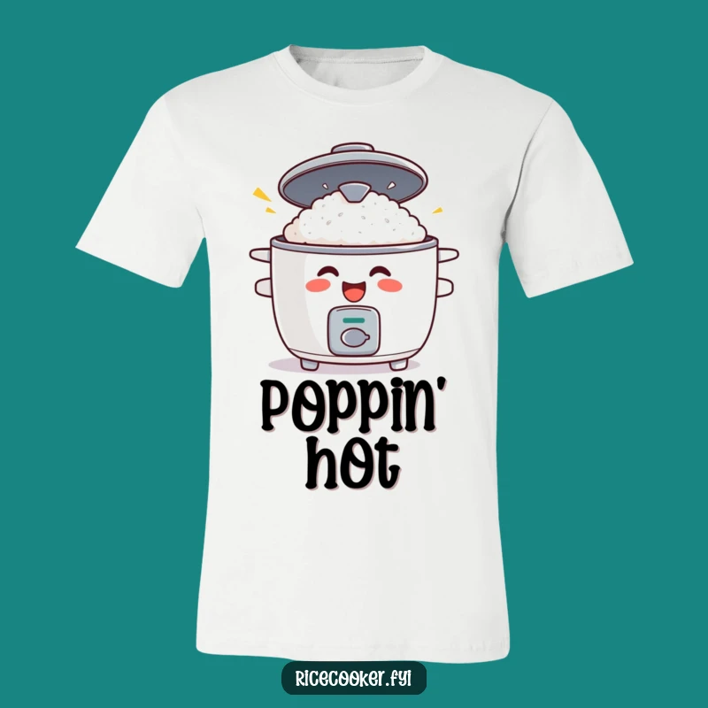 Funny Surprised Rice Cooker T-Shirt: Wear Your Kitchen Humor Loudly