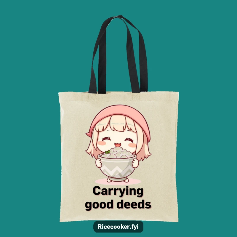 Funny Caring Hands Tote Bag: Carry Goodness with This Warm Rice Offering Gift