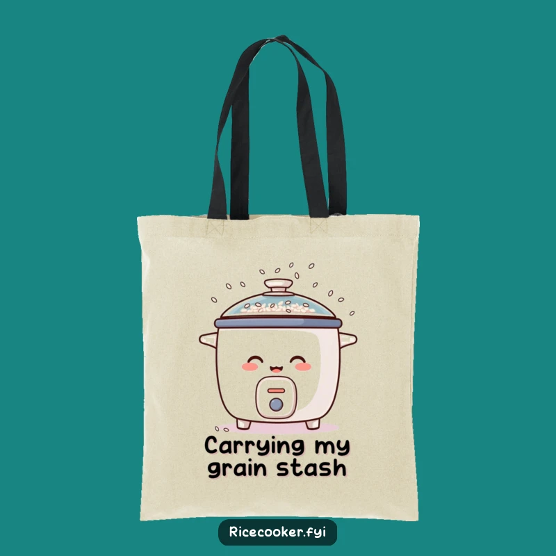 Funny Giggling Rice Cooker Tote Bag: Carry Your Fun!