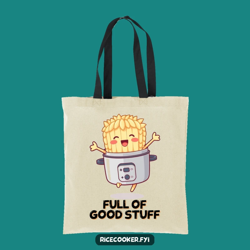 Funny Jumping Rice Grain Tote Bag: Carry Your Delight Everywhere