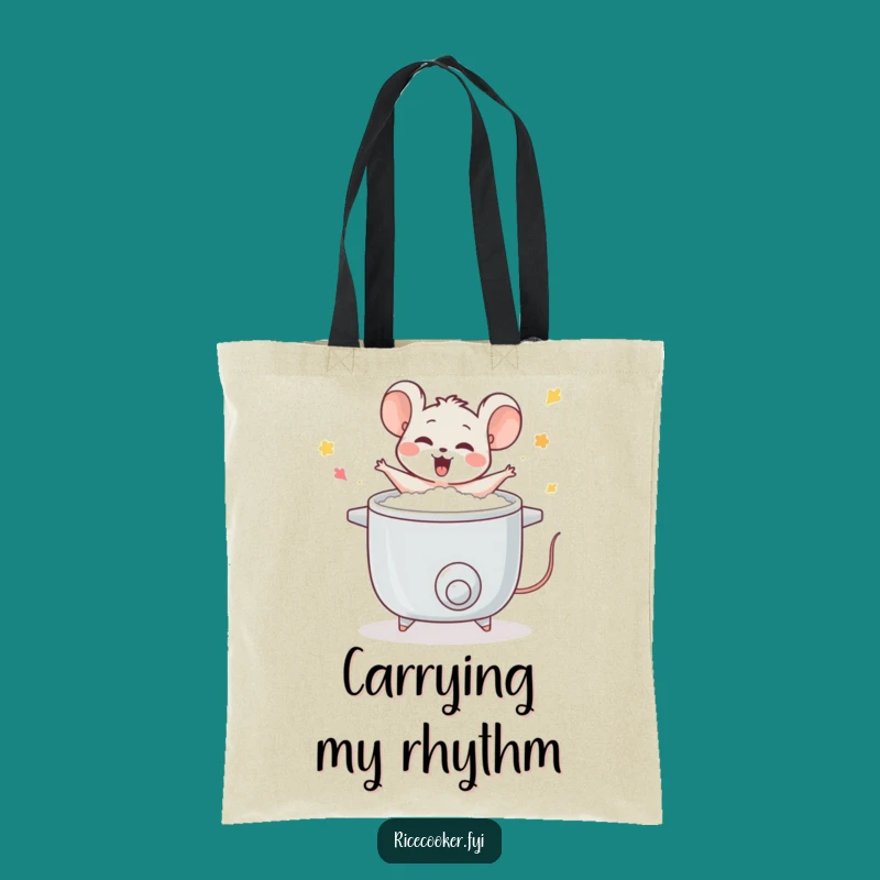 Funny Mouse Rice Cooker Tote Bag: Carry Your Culinary Rhythm!