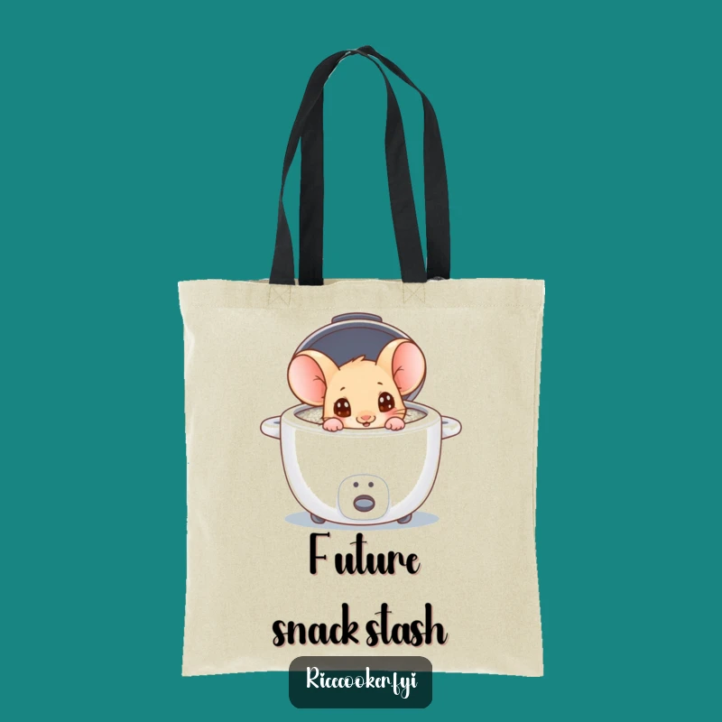 Funny Mouse Rice Cooker Tote Bag: Carry Your Snacks, Funny Gift Idea
