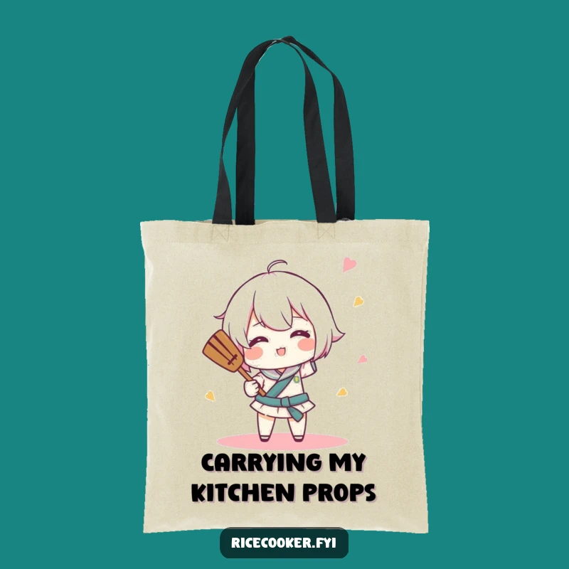 Funny Rice Paddle Tote Bag: Culinary Baton Holder - Chic & Hilarious Gift