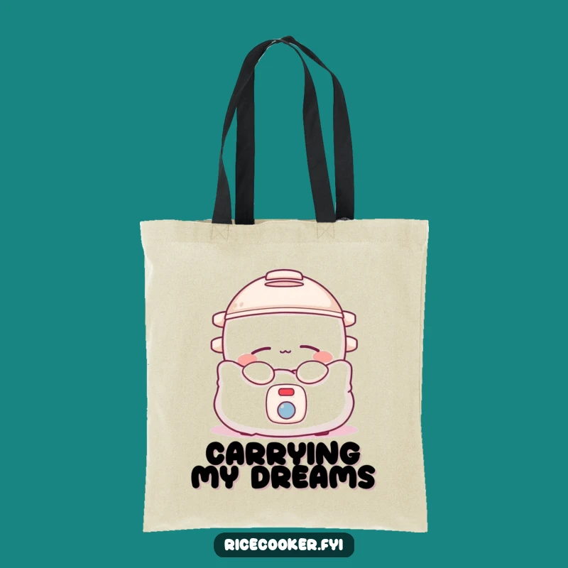 Funny Sleepy Rice Cooker Tote Bag, Carry Your Comfort, Ideal Funny Gift