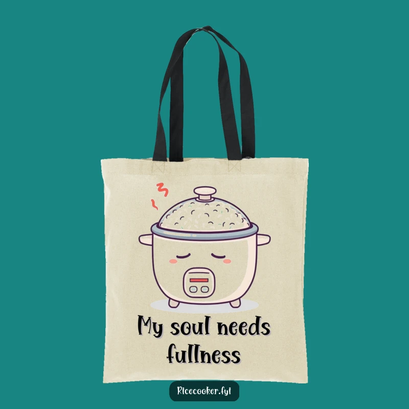 Funny Sleepy Rice Cooker Tote Bag: Carry Your Dreams (and Rice)