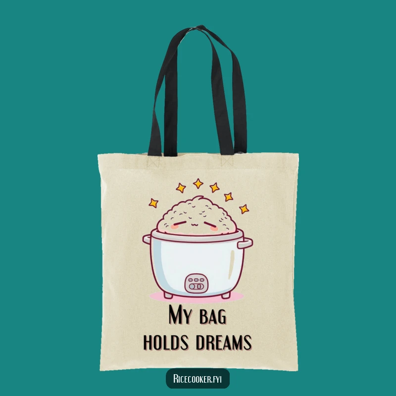 Funny Sleepy Rice Cooker Tote Bag: Carry Your Essentials with Hilarious Style