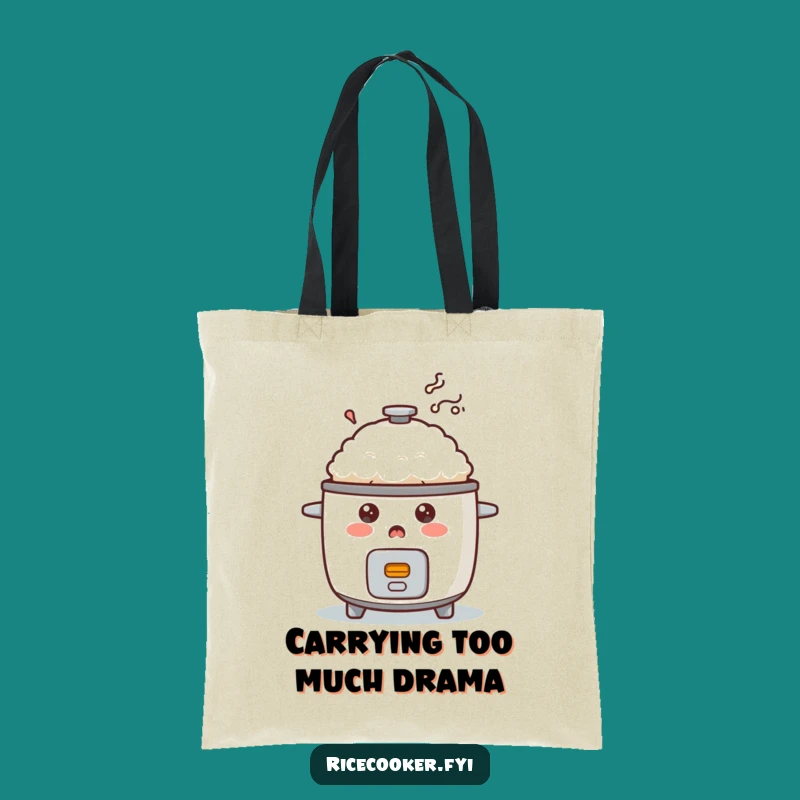 Funny Surprised Rice Cooker Tote Bag: Carry Your Laughs Smolderingly Gift