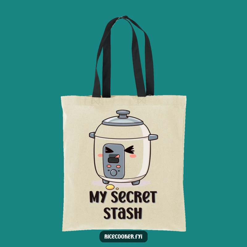 Funny Winking Rice Cooker Tote Bag: Carry Your Humor with Style as a Gift