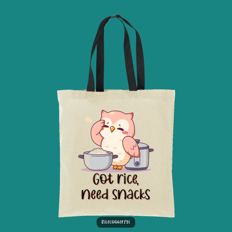 Funny Owl Tote Bag: Hilarious Grocery Hauler for Busy Chefs and Owl Fans
