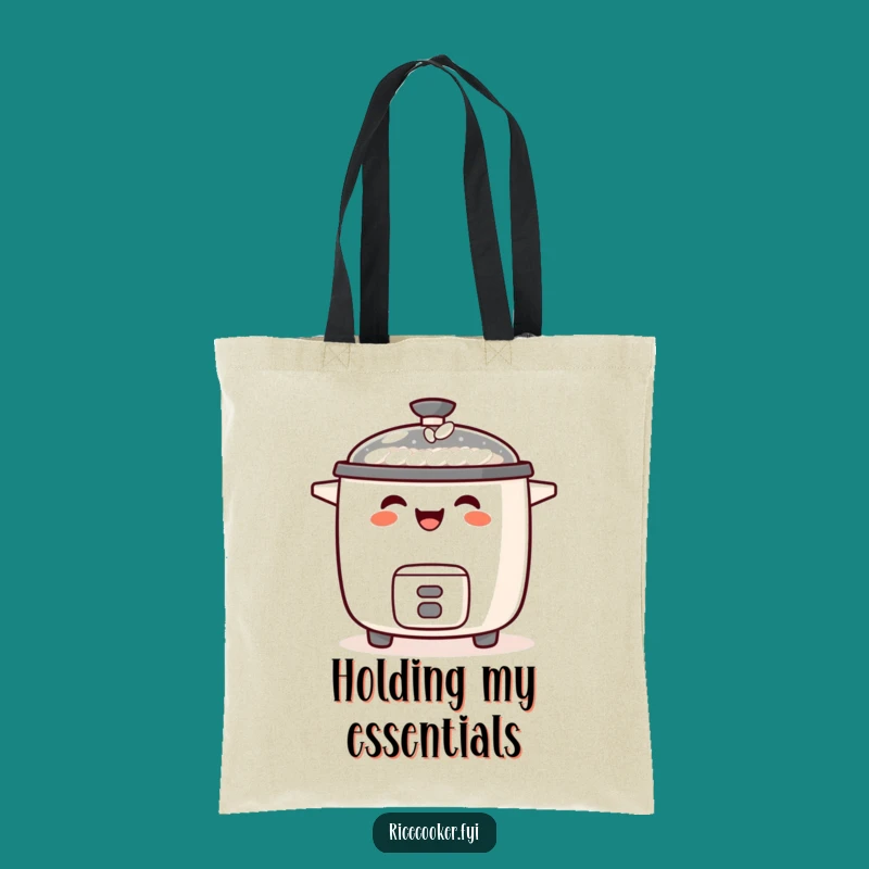 Funny Laughing Rice Cooker Tote Bag: Carry Your Giggles